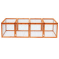 Load image into Gallery viewer, Rabbit Run Wooden Rabbit Hutch Cage 6ft with Wire Mesh, Openable Roof, Play Space for Outdoor, 181 x 100 x 48 cm, Natural Wood Finish