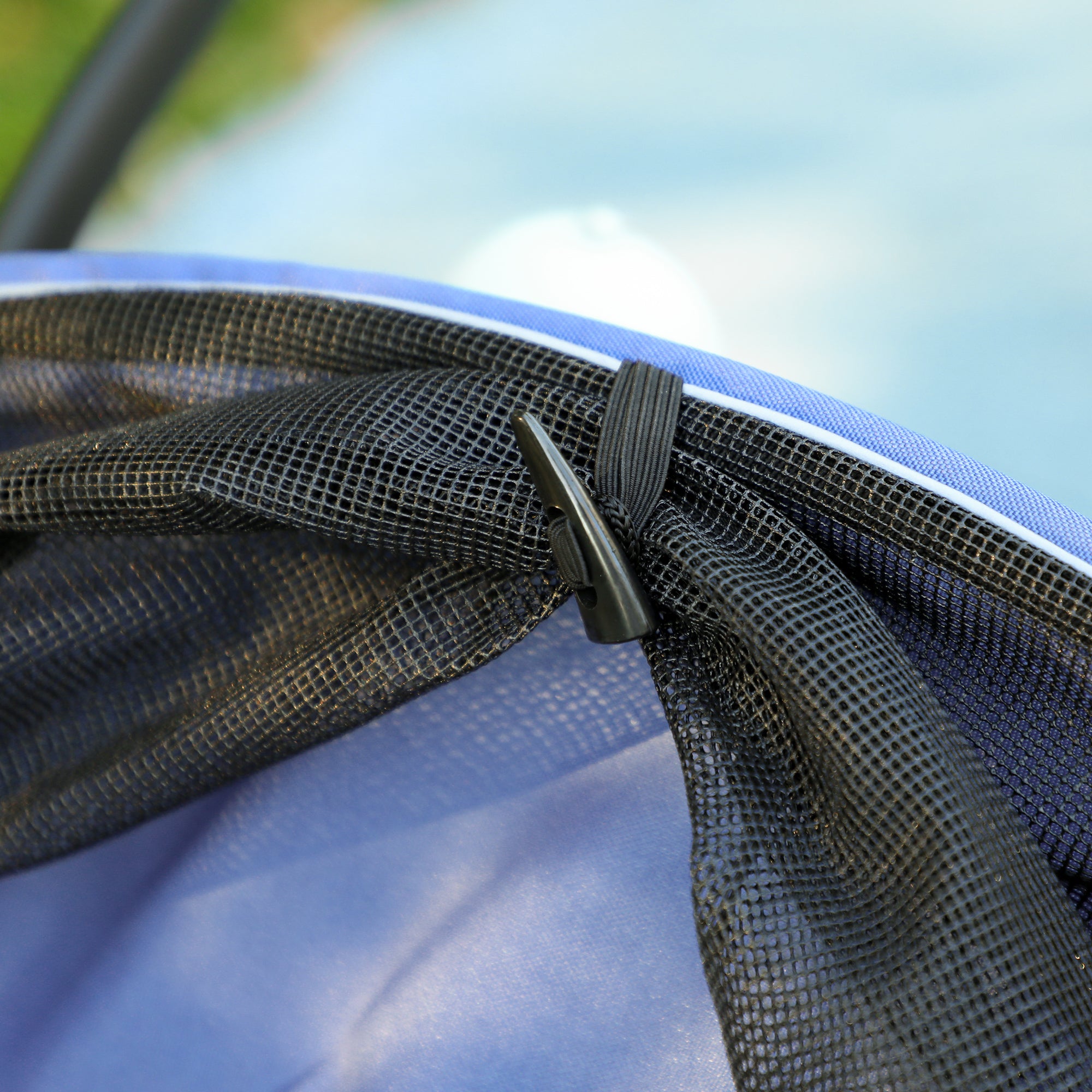 PawHut Dog Stroller, Pet Stroller 3 Wheels with Easy One-Hand Fold, Rubber Wheels, Storage Bag, Soft Cushion, Safety Leash, for Small & Medium Dogs, Blue