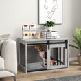 Load image into Gallery viewer, Dog Crate Furniture, Dog House Furniture Style for Medium Breeds, Pet Kennel with Removable Cushion for Indoor Use, 80 x 54 x 57cm, Grey