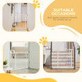 Load image into Gallery viewer, Pressure Fit Dog Stair Gate No Drilling Safety Gate Auto Close for Doorways, Hallways, 74-94cm Adjustable, 78cm Tall, White