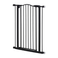Load image into Gallery viewer, Pressure Fit Dog Stair Gate No Drilling Safety Gate Auto Close for Doorways, Hallways, 74-80cm Adjustable, 94cm Tall, Black