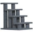 Load image into Gallery viewer, 4-Step Multi-Level Carpeted Cat Scratching Post Pet Stairs, Grey