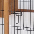 Load image into Gallery viewer, Rabbit Hutch Outdoor, Guinea Pig House, Bunny Run Cage with Openable Top for 1-2 Rabbits, 123 x 120 x 52cm, Yellow