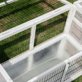 Load image into Gallery viewer, PawHut Rabbit Hutch, Bunny Cage, Guinea Pig House with Pull-Out Tray, and Divided Board for Indoor, White