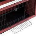 Load image into Gallery viewer, Rabbit Hutch Outdoor 2-Tier Guinea Pig Cage Bunny House Cage with No-Leak Trays for Indoor and Outdoor 136 x 50 x 93cm