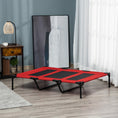 Load image into Gallery viewer, Elevated Dog Bed, Raised Dog Cot for XL Sized Dogs, Indoor & Outdoor, 48" x 36" x 9", Red