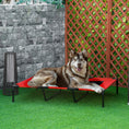 Load image into Gallery viewer, Elevated Dog Bed, Raised Dog Cot for XL Sized Dogs, Indoor & Outdoor, 48" x 36" x 9", Red