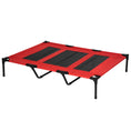 Load image into Gallery viewer, Elevated Dog Bed, Raised Dog Cot for XL Sized Dogs, Indoor & Outdoor, 48" x 36" x 9", Red