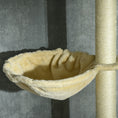 Load image into Gallery viewer, PawHut Floor to Ceiling Cat Tree, 90.5" - 98.5" Adjustable Height, Cat Climbing Tower with Carpeted Platforms, Cozy Bed, Hammock, Scratching Posts, Toy Balls, Activity Center for Kittens, Beige