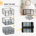 Load image into Gallery viewer, Whelping Box for Dogs and Puppies, 4 Panel Whelping Pen with Washable Whelping Pad, Wind-Resistant Cloth, Lockable Door, Dog Playpen for Indoor, Outdoor, for Small and Medium Breeds