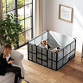 Load image into Gallery viewer, Whelping Box for Dogs and Puppies, 4 Panel Whelping Pen with Washable Whelping Pad, Wind-Resistant Cloth, Lockable Door, Dog Playpen for Indoor, Outdoor, for Small and Medium Breeds