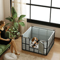 Load image into Gallery viewer, Whelping Box for Dogs and Puppies, 4 Panel Whelping Pen with Washable Whelping Pad, Wind-Resistant Cloth, Lockable Door, Dog Playpen for Indoor, Outdoor, for Small and Medium Breeds