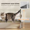 Load image into Gallery viewer, Stainless Steel Litter Box with Lid, 100° Flip Top XL Enclosed Litter Box with Scoop for Big Cats, Side Top Dual Entry, Odor Free, Easy Cleaning, Anti-Urine Leakage