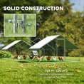 Load image into Gallery viewer, Large Chicken Coop Metal Chicken Run with Waterproof and Anti-UV Cover, Spire Shaped Walk in Fence Cage Hen House for 30-40 Hens, for Outdoor Yard Farm, 1" Tube Diameter, 33' x 10' x 6.4'