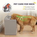 Load image into Gallery viewer, Elevated Dog Bowls with Storage, Raised Dog Bowl Stand with 2 Stainless Steel Food Dishes and Slow Feeder, Pet Feeding Station for Large Breeds, Gray