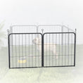 Load image into Gallery viewer, Dog Pen, 2 Panel Puppy Pen, Portable, Detachable, For Small Dogs, 60cm Tall, Black