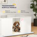 Gallery viewerに画像を読み込む, PawHut Whelping Box for Dogs, Newborn Puppy Supplies with Retractable Light Stand, Waterproof Pee Pad, Adjustable Height Door, Dog Whelping Pen for Small and Medium Breed Dogs, 77" x 38"