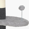 Load image into Gallery viewer, Floor to Ceiling Cat Tree with Scratching Posts, 88.5"-100.5" Adjustable Height Cat Tower with Cloud Shaped Platforms, Dangling Balls, Grey