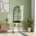 Load image into Gallery viewer, Bird Cage Budgie Cage with Stand Slide Tray Handle for Finch Canary 43 x 32.5 x 163cm Black