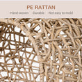 Load image into Gallery viewer, PawHut 20.5" Weaved Cat Bed, Elevated Hand-woven Braided Banana Leaf Kitten House Condo with Cushion, Beige