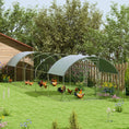 Load image into Gallery viewer, Large Chicken Coop Metal Chicken Run with Waterproof and Anti-UV Cover, Dome Shaped Walk in Fence Cage Hen House for Outdoor and Yard Farm Use, 1" Tube Diameter, 9.2' x 31.2' x 6.5'