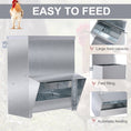 Load image into Gallery viewer, PawHut Automatic Chicken Feeder, No-Waste Poultry Feeder with Protective Lid for up to 4 Chickens, Holds 13 L of Feed