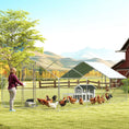 Load image into Gallery viewer, Wooden Chicken Coop with Run for 1-2 Chickens, Hen House with Nesting Box, Removable Tray, Fence, Outdoor Poultry Cage, 68" x 59" x 42" , Gray