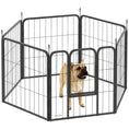 Load image into Gallery viewer, Dog Pen, 6 Panel Puppy Pen, Steel Dog Playpen, for Small Breeds, 60cm Tall, Black