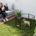 Load image into Gallery viewer, Dog Pen, 6 Panel Puppy Pen, Steel Dog Playpen, for Small Breeds, 60cm Tall, Black