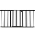 Load image into Gallery viewer, Dog Gate Stair Gate Pressure Fit Pets Barrier Auto Close for Doorway Hallway, 74-148cm Wide Adjustable, Black