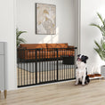 Load image into Gallery viewer, Dog Gate Stair Gate Pressure Fit Pets Barrier Auto Close for Doorway Hallway, 74-148cm Wide Adjustable, Black