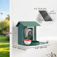 Load image into Gallery viewer, Smart Bird Feeder with Camera, AI Identify 16000+ Birds, 2K HD Live Video, Auto Video Capture, Motion Detection, Instant Arrival Alerts, 3W Solar Powered, Bird Lover Gifts