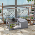 Load image into Gallery viewer, PawHut Wooden Tortoise House Indoor Turtle Habitat Enclosure Outdoor Reptile Cage for Lizards, Geckos, Gray