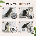 Load image into Gallery viewer, Cat Wall Furniture, 3 Piece Cat Shelves with Scratching Posts, Scratching Pads, Perches, Cat Wands, Toy Balls, Corner Design Cat Wall Shelves for Indoor Cats, Kittens, Light Grey