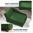 Load image into Gallery viewer, PawHut Luxury Fancy Dog Bed for Small Dogs with Hidden Storage, Small Dog Couch with Soft 2" Foam, Dog Sofa Bed, Cushy Dog Bed, Modern Pet Furniture for Puppies and Little Breeds, Green