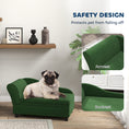 Load image into Gallery viewer, PawHut Luxury Fancy Dog Bed for Small Dogs with Hidden Storage, Small Dog Couch with Soft 2" Foam, Dog Sofa Bed, Cushy Dog Bed, Modern Pet Furniture for Puppies and Little Breeds, Green