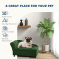 Load image into Gallery viewer, PawHut Luxury Fancy Dog Bed for Small Dogs with Hidden Storage, Small Dog Couch with Soft 2" Foam, Dog Sofa Bed, Cushy Dog Bed, Modern Pet Furniture for Puppies and Little Breeds, Green
