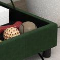 Load image into Gallery viewer, PawHut Luxury Fancy Dog Bed for Small Dogs with Hidden Storage, Small Dog Couch with Soft 2" Foam, Dog Sofa Bed, Cushy Dog Bed, Modern Pet Furniture for Puppies and Little Breeds, Green