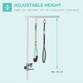 Load image into Gallery viewer, Foldable Pet Grooming Arm w/ Clamp 30 Inch Height Adjustable, Dog Grooming Loop, Two No Sit Haunch Holders for Small Medium Dogs, Sliver