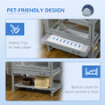 Load image into Gallery viewer, Wooden Hamster Cage with Storage Shelf, Large Rat Mouse Habitat Including Seesaw, Small Animal Cage with Sliding Tray, Wide Ramp for Racing, Running Wheel, 35.5" H