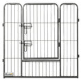 Load image into Gallery viewer, 31.5" H Metal Puppy Playpen with 24 Panels & Door for Medium Dogs Gray