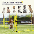 Load image into Gallery viewer, 39"L Dog Agility Training Equipment for Large Medium Small Dog, 6 PCS Adjustable Height Hurdles for Agility Training, Obstacle Course Starter Kit, 6KG Net Wight, Yellow