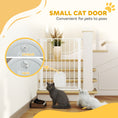 Load image into Gallery viewer, 30"-32" Extra Wide Pet Gate with Small Door, 35"H Dog Gate with Safety Gate Barrier, Stair Pressure Fit, Auto Close, Double Locking, for Doorways, Hallways, White