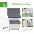 Load image into Gallery viewer, 65" Chicken Coop Wooden Hen House Rabbit Hutch Poultry Cage Pen Outdoor Backyard with Nesting Box, Ramp, Run, and Ladder