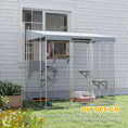 Load image into Gallery viewer, Catio Outdoor Cat Enclosure Large, 79" L Galvanized Steel Outdoor Cat House with 420D Waterproof Canopy, Multiple Platforms, Resting Condo, Lockable Door, for 1-3 Large Cats