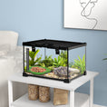 Load image into Gallery viewer, Glass Reptile Terrarium Insect Breeding Tank Vivarium Habitats with Thermometer for Lizards, Horned Frogs, Snakes, Spiders - Small 30 x 30 x 20cm