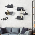 Load image into Gallery viewer, 4PCs Wall Mounted Cat Tree Cat Wall Shelves Furniture Climbing Shelf Set Kitten Activity Centre w/ Hammock, Scratching Post - Dark Grey