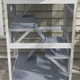Load image into Gallery viewer, PawHut Catio, Outdoor Cat Enclosure House, Wooden Feral Cat Shelter on Wheels, Cat Cage with Hammock, Platforms Ramps, and Weather Protection Asphalt Roof, 34", Gray
