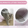 Load image into Gallery viewer, PawHut Hooded Cat Litter Box, Large Kitty Litter Pan with Lid, Scoop, Leaking Sand Pedal, Top Handle, Light Pink