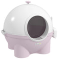 Load image into Gallery viewer, Large Cat Litter Box, Hooded Cat Litter Tray with Lid, Scoop, Top Handle, Front Entrance, 53 x 51 x 48cm - Pink